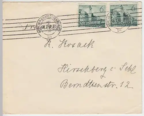(B884) Bedarfsbrief DR, Stempel Berlin Charlottenburg 2, 1940