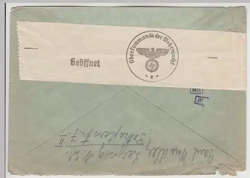 (B862) Bedarfsbrief DR, Stempel Leipzig C 1, 1941