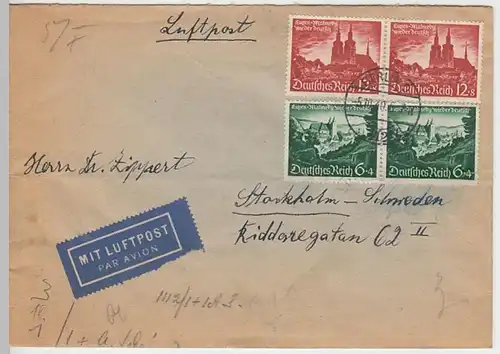 (B810) Bedarfsbrief DR, Luftpost, Satzbrief, Stempel Berlin O, 1940