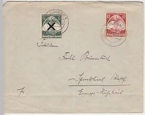 (B795) Bedarfsbrief DR, Satzbrief, Stempel M.Gladbach 1, 1935