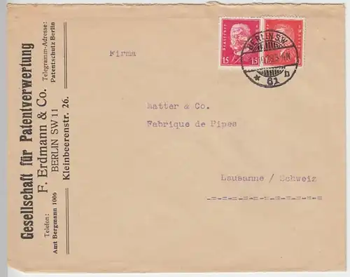 (B773) Bedarfsbrief DR, Firmenumschlag, Stempel Berlin SW, 1928
