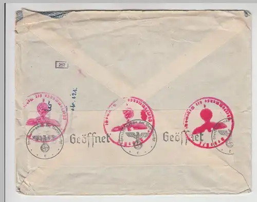 (B742) Bedarfsbrief DR, Invertit Gesellschaft, Düsseldorf, geöffnet, 1941