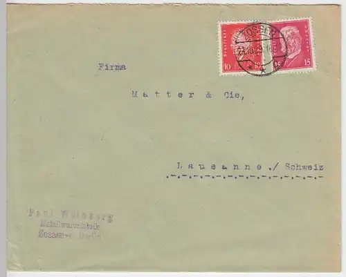 (B703) Bedarfsbrief DR, 1929, Metallwaren Paul Weinberg, Berlin