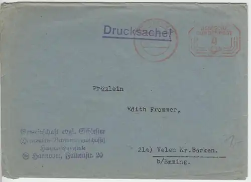 (B631) Bedarfsbrief Bund 1962, Freistempel