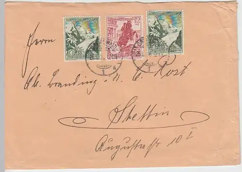 (B439) Bedarfsbrief DR 1938, Mi 678, Mi 680