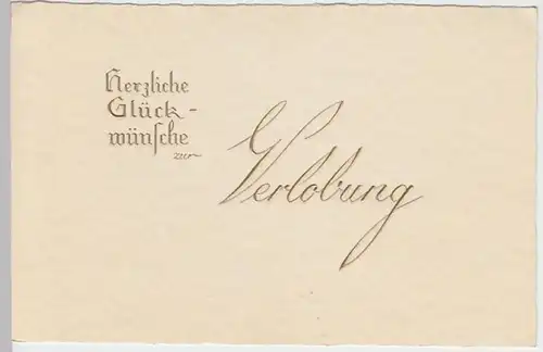 (B403) Bedarfsbrief DR 1939, Mi 519, inkl. Verlobungskarte