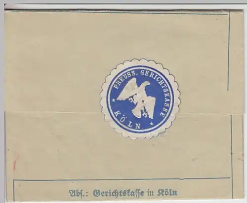 (B388) Bedarfsbrief DR 1932, Freistempel, Siegel Preuss. Gerichtskasse Köln