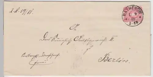 (B112) Bedarfsbrief DR 1881 Mi 41