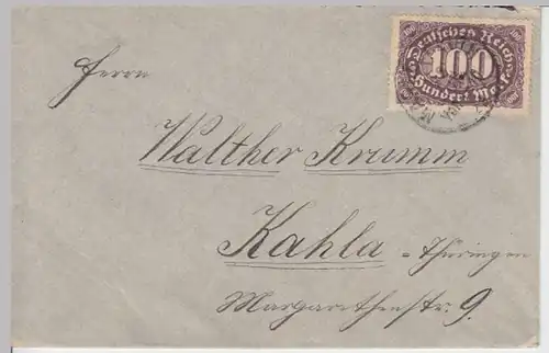 (B41) Bedarfsbrief DR 1923 Mi 247