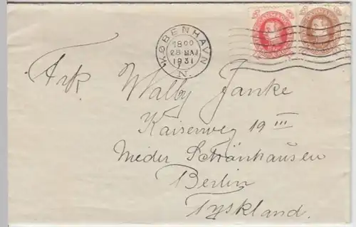 (B35) Bedarfsbrief Dänemark 1931