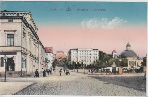 (115020) AK Åbo, Turku, Aurakatu, Auragatan, vor 1945