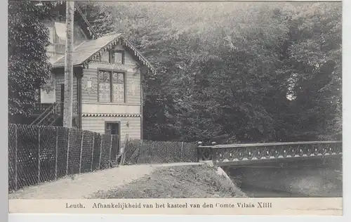 (114962) AK Leut, Maasmechelen, Holzhaus, verziert, Butzenscheiben 1916