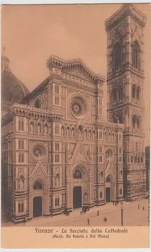 (114099) AK Firenze, Florenz, La Facciata della Cattedrale, Campanile