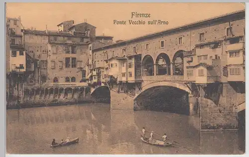 (114094) AK Firenze, Florenz, Ponte Vecchio sull' Arno
