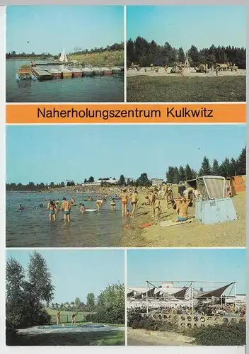 (112281) AK Kulkwitz, Markranstädt, Gaststätte, Bootssteg, Spielplatz 1990