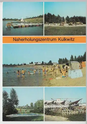 (112279) AK Kulkwitz, Markranstädt, Gaststätte, Bootssteg, Spielplatz 1990