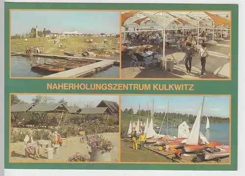 (112276) AK Kulkwitz, Markranstädt, Gaststätte, Bootssteg, Liegewiese 1988