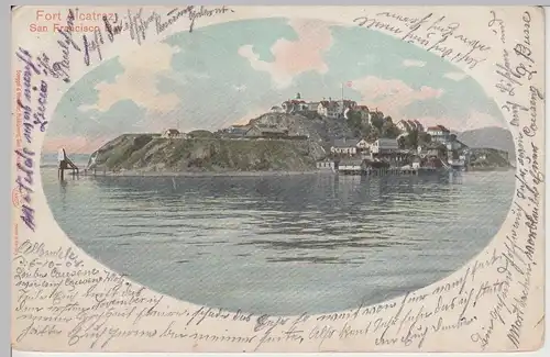 (111512) AK Fort Alcatraz, San Francisco Bay 1908
