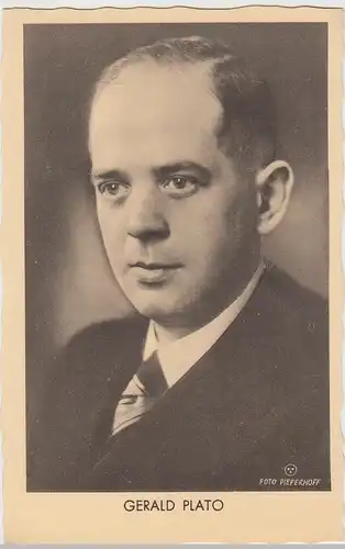 (111190) AK Komponist Gerald Plato, Porträt vor 1945
