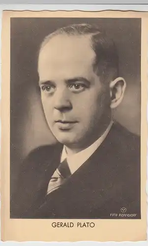 (111188) AK Komponist Gerald Plato, Porträt vor 1945