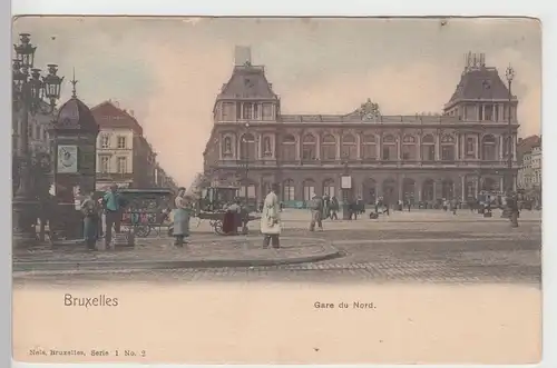 (105371) AK Bruxelles, Brüssel, Gare du Nord, um 1905