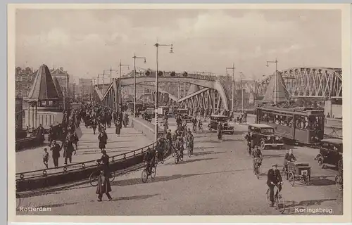 (105369) AK Rotterdam, Koningsbrug, 1934