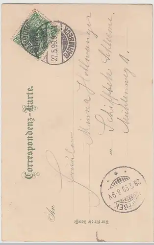 (105087) AK Bolzano, Bozen, Ried u. Runkelstein, 1899