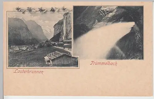 (104455) AK Lauterbrunnen, Trümmelbach, vor 1905