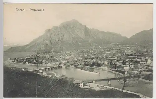 (104019) AK Lecco, Panorama, vor 1945