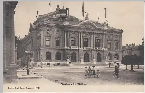 (104011) AK Genf, Genève, Le Théatre, 1909