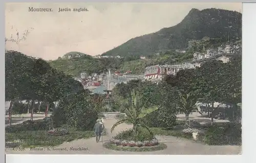 (103984) AK Montreux, Jardin Anglais, vor 1905, gel. 1915