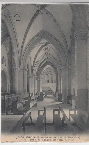 (103843) AK Temple de Moudon, Kirche Saint-Etienne, vor 1945