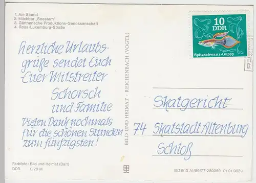 (102516) AK Ostseebad Graal-Müritz, Mehrbildkarte 1977