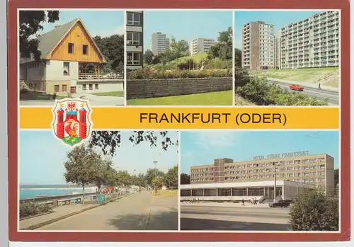 (102402) AK Frankfurt (Oder), Mehrbildkarte 1982