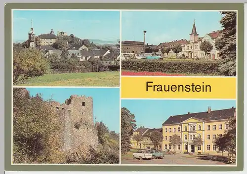 (102375) AK Frauenstein, Mehrbildkarte 1981