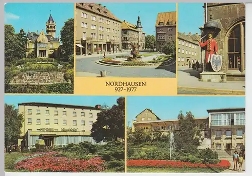 (102132) AK Nordhausen, Mehrbildkarte 1976