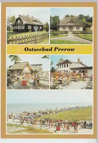 (101858) AK Ostseebad Prerow, Mehrbildkarte 1980er