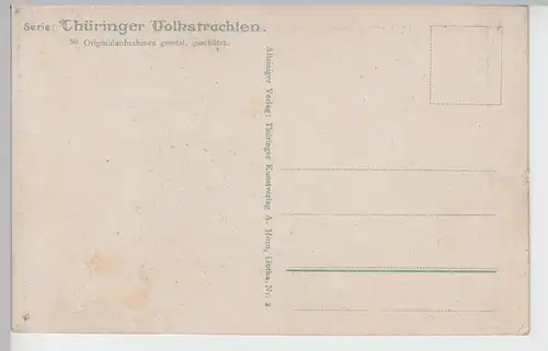 (101666) AK Gruss a. Thüringen, Frauen in Tracht "No hennoch, Chröstel" vor 1945