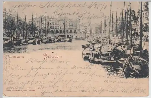 (101639) AK Rotterdam, Oude Haven, 1899