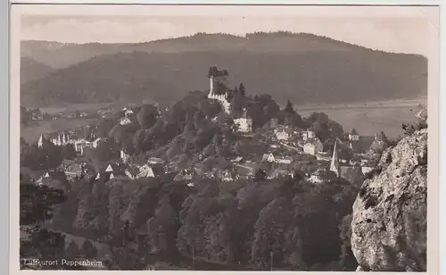 (101079) AK Pappenheim, Panorama mit Burg 1943