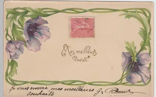 (100248) AK Mes meilleurs voeux, Die besten Wünsche 1904