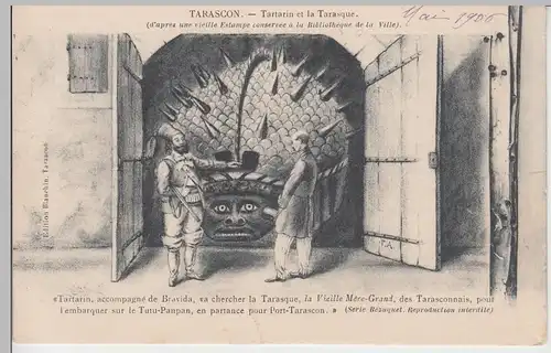 (100207) AK Tarascon, Tartarin et la Tarasque, 1906