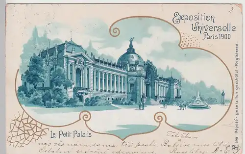 (100190) AK Paris, Exposition Universelle, Le Petit Palais 1899