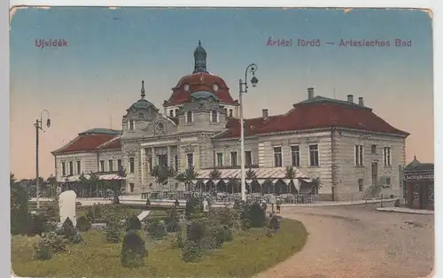 (100154) AK Ujvidék, Novi Sad, Artesisches Bad 1919