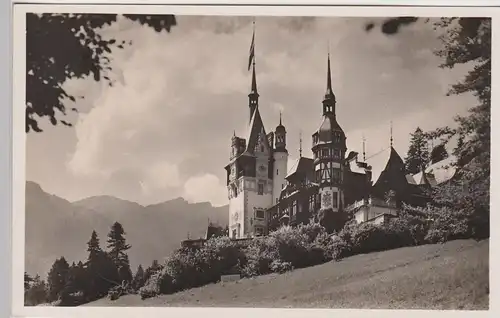 (100152) AK Sinaia, Königliche Sommerresidenz Schloss Peleș