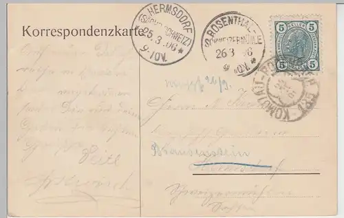 (100147) AK Bodenbach, Elbe, Děčín 1906