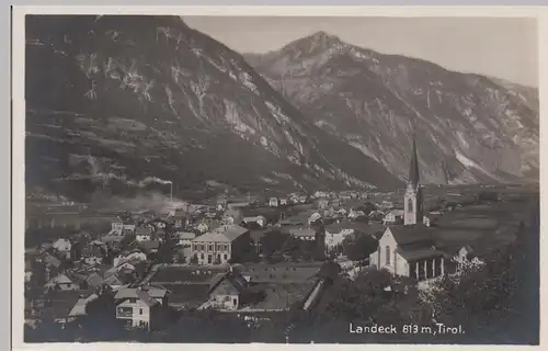 (100123) AK Landeck, Tirol, Panorama, vor 1945