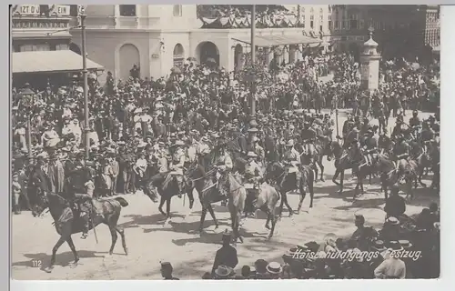 (100111) AK Wien, Kaiser Huldigungs Festzug 1908
