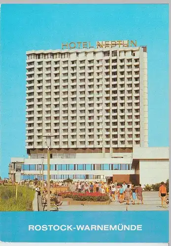 (99649) AK Warnemünde, Hotel Neptun, 1984