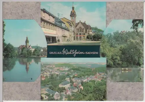 (99549) AK Waldheim, Mehrbildkarte, 1964